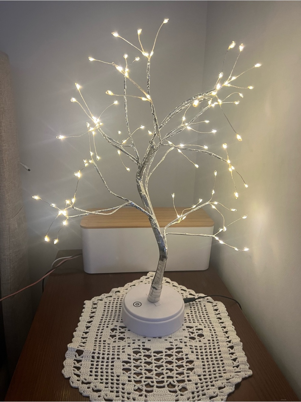 Fairy light LED Decorative Silver Tree Lamp in Warm White